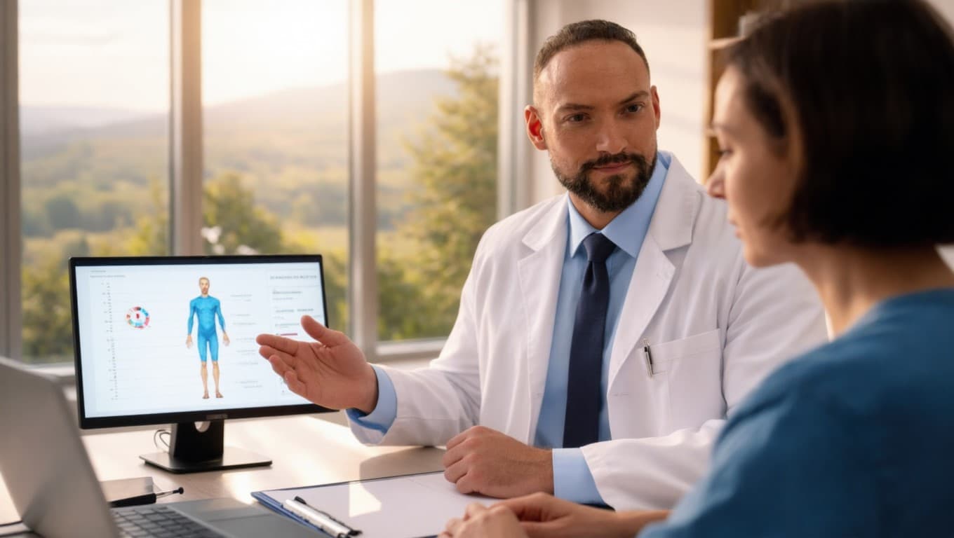 Consulto nutrizionale in studio con analisi composizione corporea